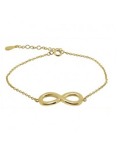 Pulsera infinito dorada